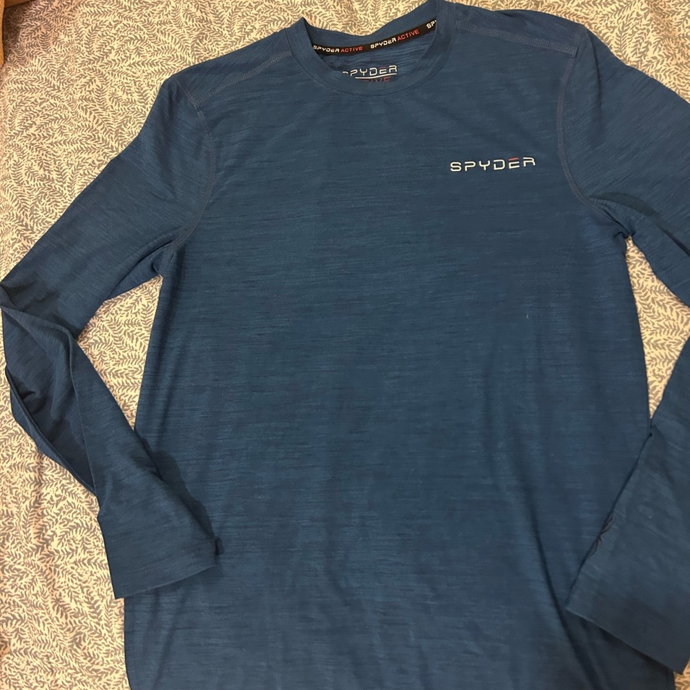 Spyder Men's Navy Long Sleeve Tee